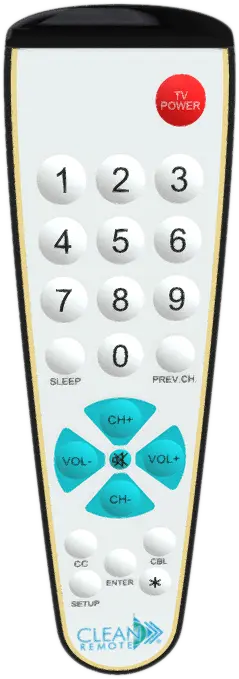 Clean Remote CR3BCB Big Button, Black Case