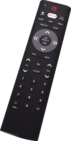 Clean Remote SCR10NL Streaming Remote, Logo on Back